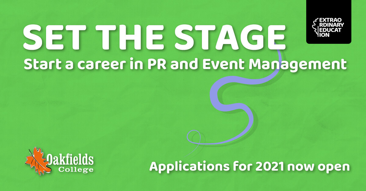 Public Relations and Events Management Course – Oakfields College