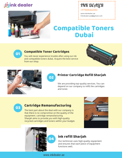 Premium Compatible Toners in Dubai - by Ink Dealer [Infographic]