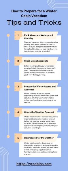 How to Prepare for a Winter Cabin Vacation: Tips and Tricks    Winter