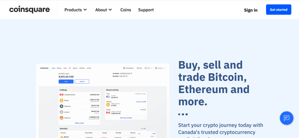 Coinsquare Login | Sign in to Canada's Regulated Crypto Platform
