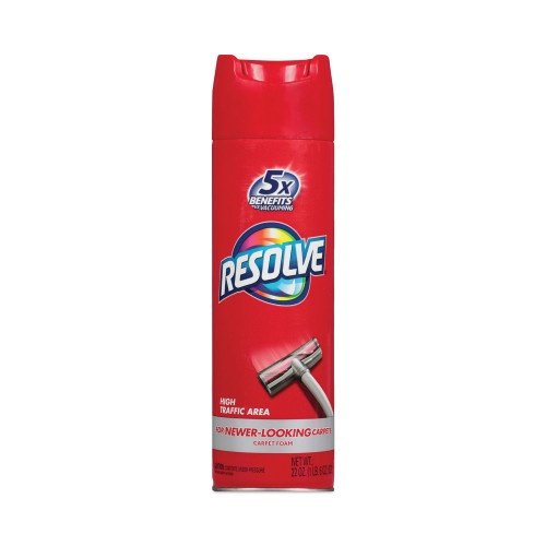 RESOLVE Foam Carpet Cleaner, Foam, 22 fl oz Aerosol Spray, 12/Carton (RAC00706)