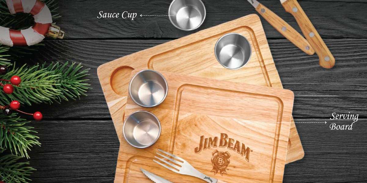 Enhance Your Steak Night with the Trendy Jim Beam® 2 Pack Steak Serving Set