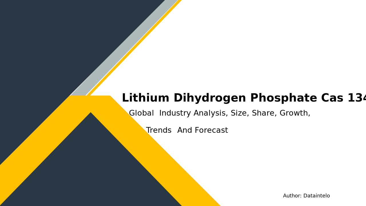 Lithium Dihydrogen Phosphate Cas 13453 80 0 Market Research Report 2032