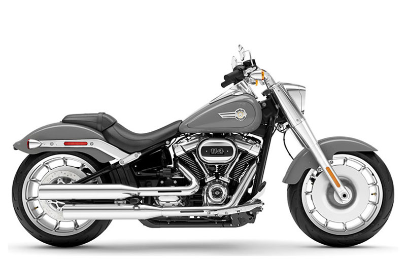 New 2024 Harley-Davidson Fat Boy® 114 Motorcycle - Specs, Price, Photos | Woodruff WI Dealer | Billiard Gray