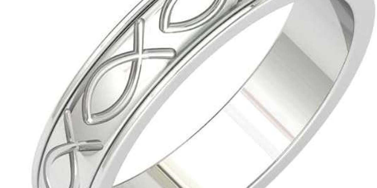 The Timeless Appeal of the Fish Ichthys Pattern Eternity Band