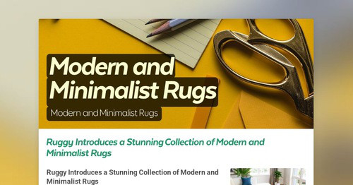 Modern and Minimalist Rugs | Smore Newsletters