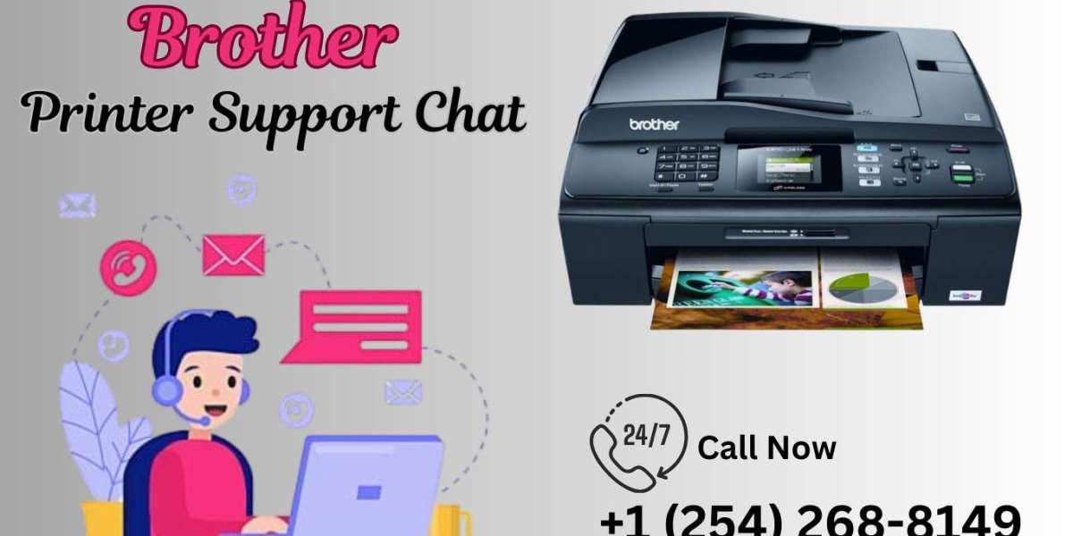 How do I contact brother printer support via chat?